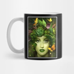 Green Goddess Dryad Fantasy Mug